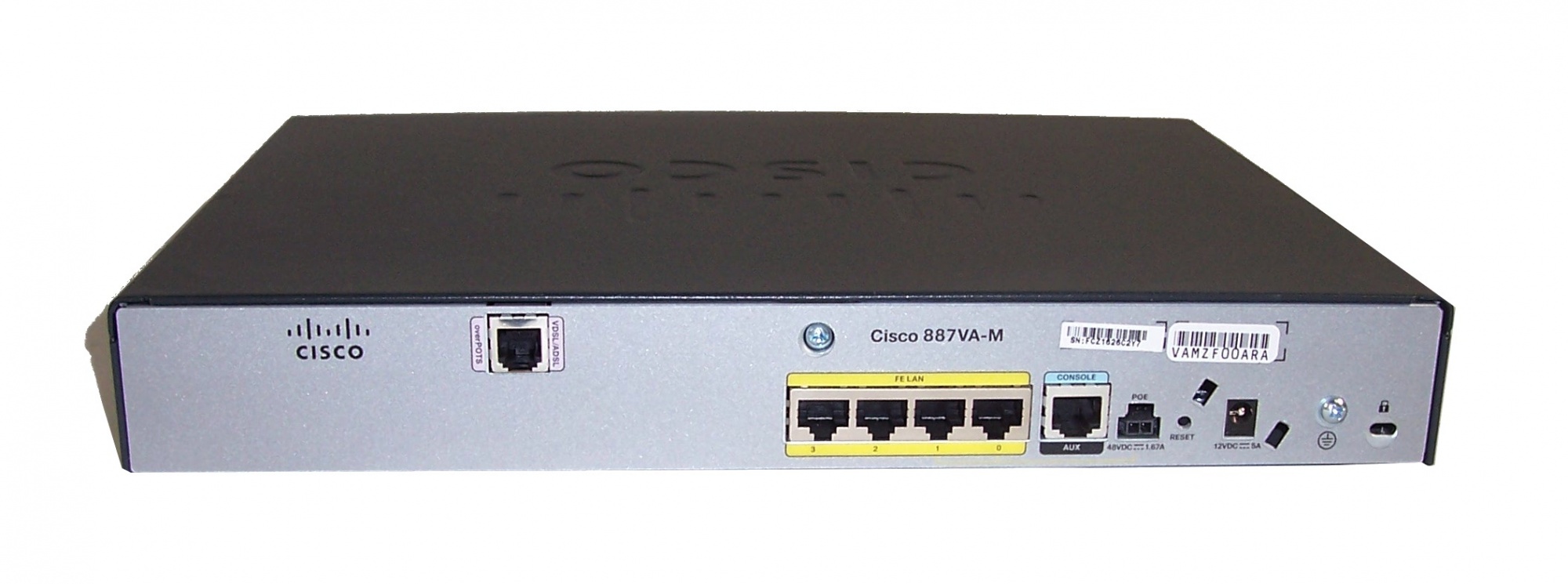 C887VAG-S-K9 | Cisco 887 Multi-mode VDSL2/ADSL2+ over POTS Secure - wireless router - DSL modem - 802.11b/g/n (draft 2.0) - desktop