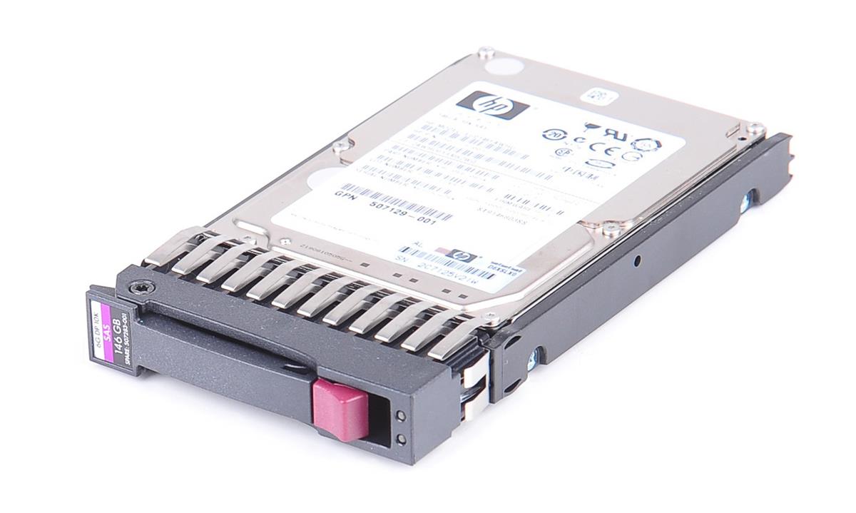 507129-001 | HP 146GB 10000RPM SAS 6GB/s Hot-Pluggable Dual Port 2.5-inch Hard Drive