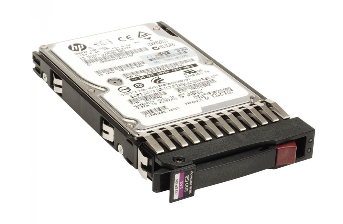 507284R-001 | HP 300GB 10000RPM SAS 6GB/s Hot-Pluggable Dual Port Enterprise 2.5-inch Hard Drive