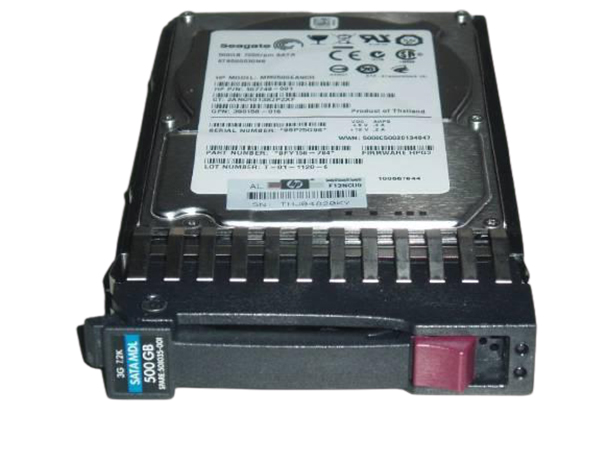 508035-001 | HP 500GB 7200RPM SATA 2.5-inch SFF Midline Hot-pluggable Hard Drive with Tray 508035-001 | HP 500GB 7200RPM SATA 2.5-inch SFF Midline Hot-pluggable Hard Drive with Tray