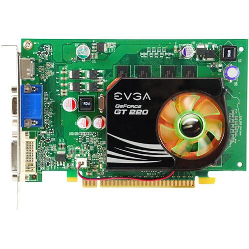 512-P3-1220-LR | EVGA nVidia GeForce GT220 512MB DDR2 PCI Express VGA/ DVI/ HDMI Video Graphics Card
