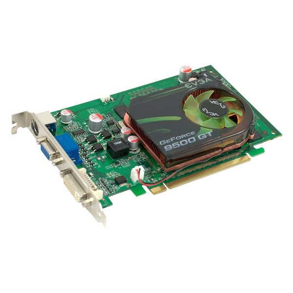 512P3N953TR | EVGA GeForce 9500 GT 512MB DDR2 PCI Express 2 DVI/ HDTV/ VGA Video Graphics Card