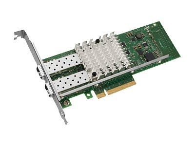 540-11130 | Dell Dual Port X520-DA2 10-GB Server Adapter Ethernet PCI Express Network Interface Card with Both Brackets