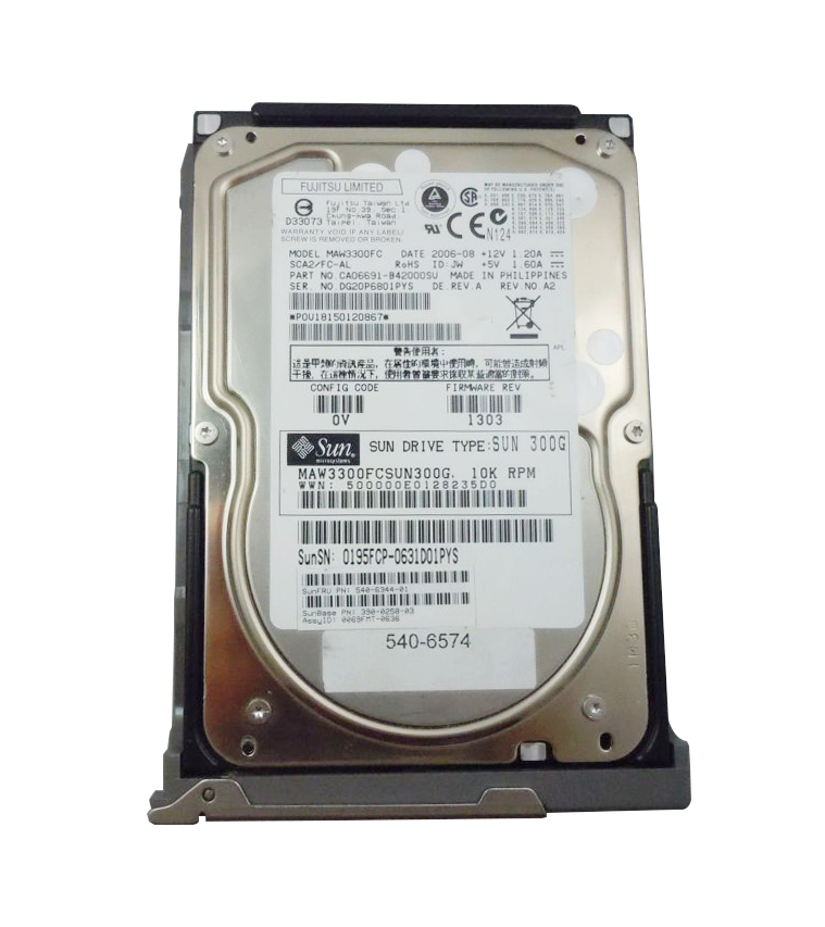 540-6574-01 | Sun 300GB 10000RPM Fibre Channel 2GB/s 8MB Cache 3.5-inch Hard Drive for Sun StorEdge 6020/6120 Array