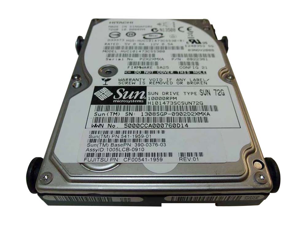 541-1959-01 | Sun 73GB 10000RPM SAS 3 Gbps 2.5 16MB Cache Hot Swap Hard Drive