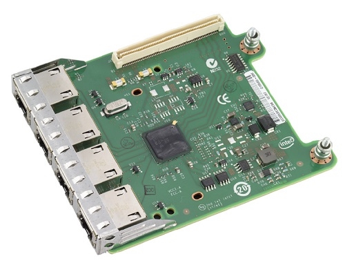555-BCGF | Dell Intel I350 Quad Port 1GB Network Daughter Card