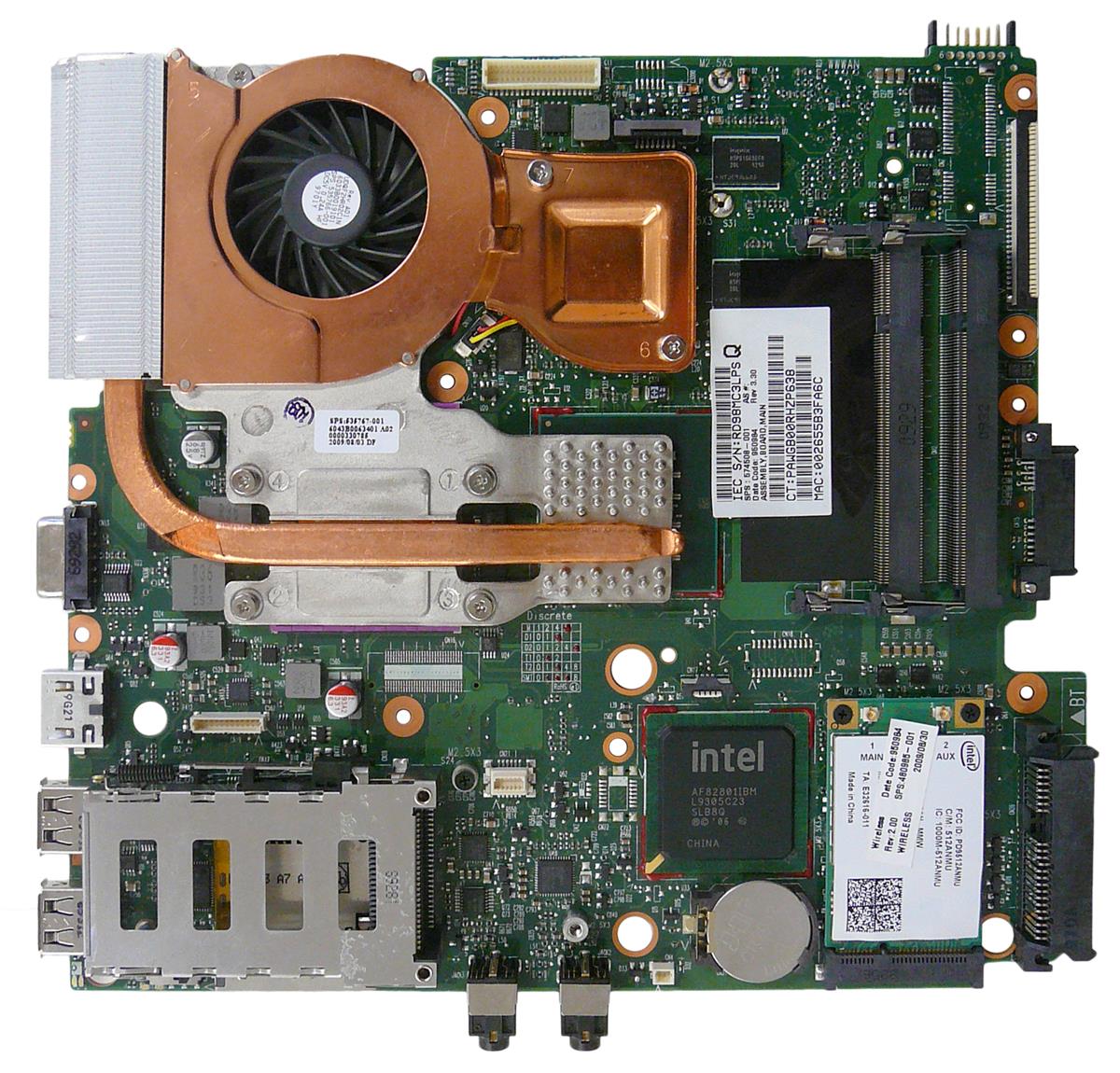 574508-001 | HP System Board (Motherboard) without WWAN Module for ProBook 4510S / 4570S