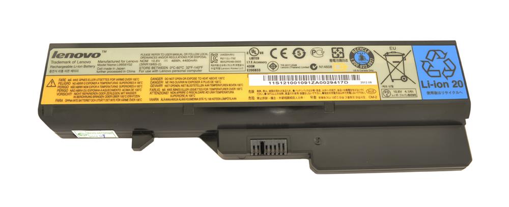 57Y6454 | IBM Lenovo 10.80V 6-Cell Li-Ion Battery for IdeaPad G460 G560 V360 V370 V470 Z460 Z560