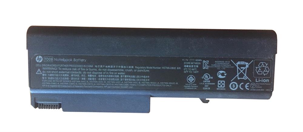 593579-001 | HP Battery (primary) 9-cell Lithium-io
