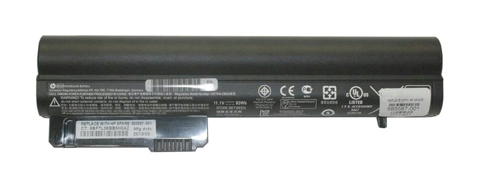 593587-001 | HP Battery 9-Cell 93whr 2.8ah Li Ms09093