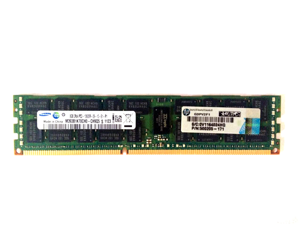 593913-S21 | HPE 8GB PC3-10600R 2RX4 Memory Module (1X8GB)