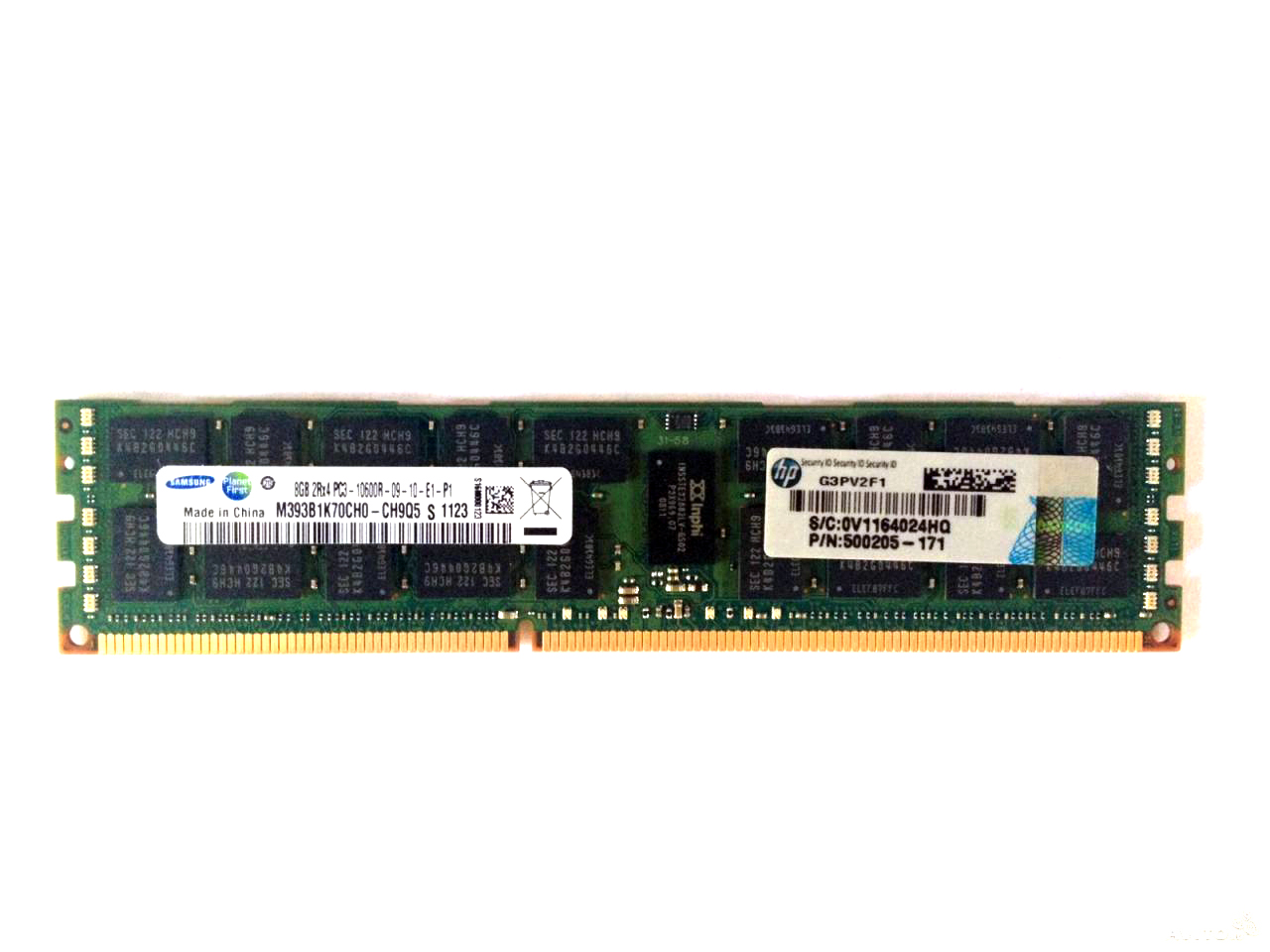 595097-001 | HPE 8GB PC3-10600R 2RX4 Memory Module (1X8GB)