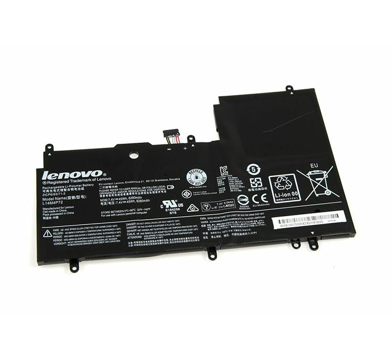 5B10G75095 | Lenovo 4-Cell 6280mAh 45Wh 7.4V Li-Ion Battery for Notebook Yoga 3 14
