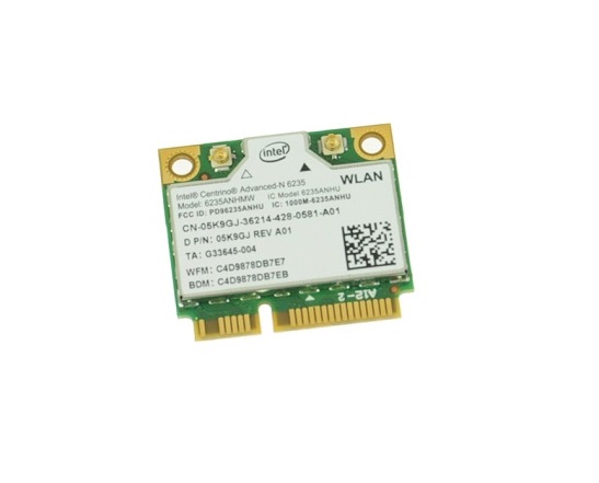 5K9GJ | Dell Intel Centrino 6235ANHMW Advanced-N 6232 WLAN Wireless Wi-Fi Card