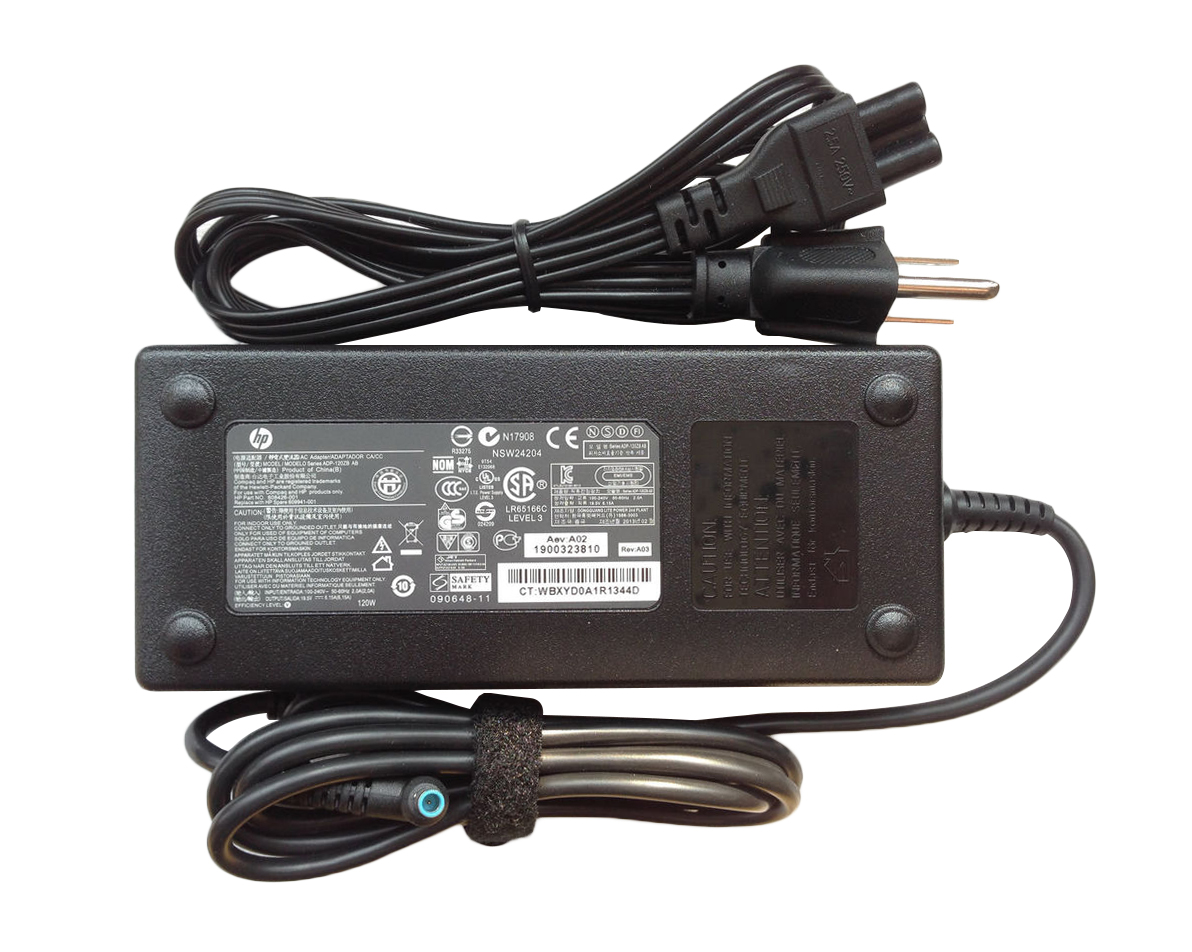 608426-001 | HP 120Watt 18.5V 6.5A PFC AC Smart Power Adapter