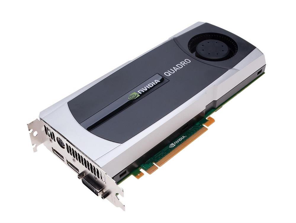 608532-001 | HP nVidia Quadro 5000 Fermi 2.5GB GDDR5 PCI-E 2 X Display Port GPU Memory