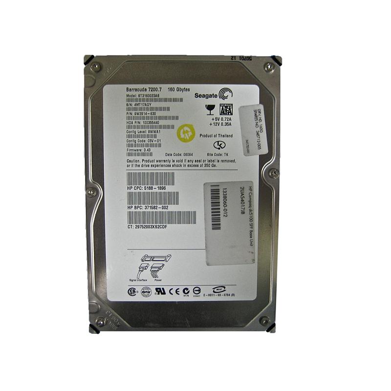 615354-001 | HP 160GB 7200RPM SATA 3GB/s 2.5-inch Hard Drive