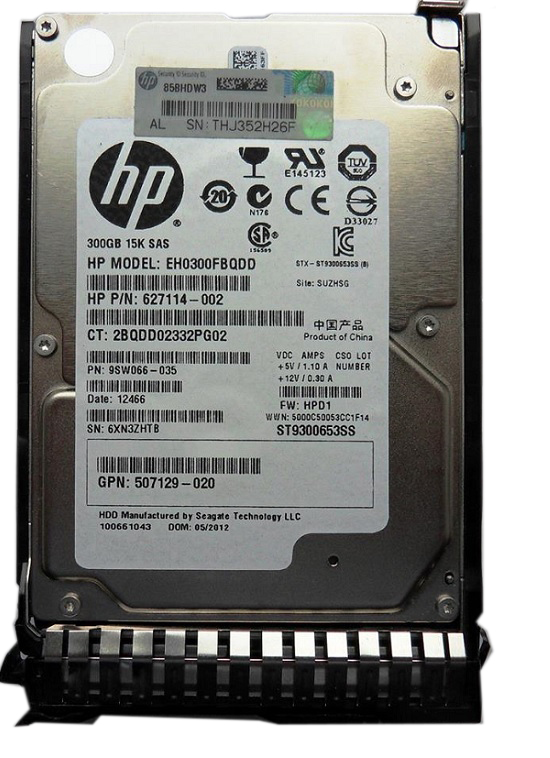 627114-002 | HPE 300GB 15000RPM SAS 6Gb/s SFF Hard Drive