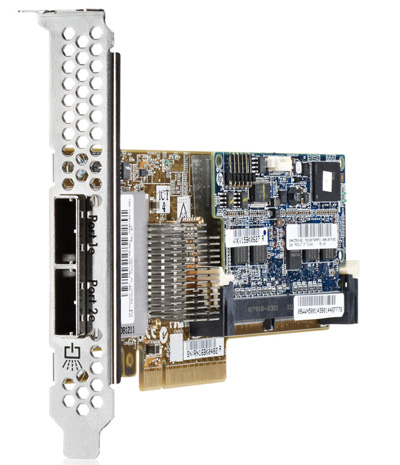 631674-B21 | HP Smart Array P421 6GB 2-Ports External PCI-E 3.0 SAS RAID Controller with 2GB FBWC for G8