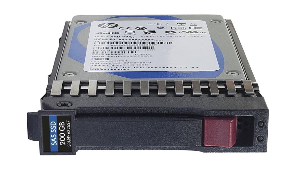 632627-001 | HP 200GB Single-Level Cell SAS 6GB/s 2.5-inch Solid State Drive