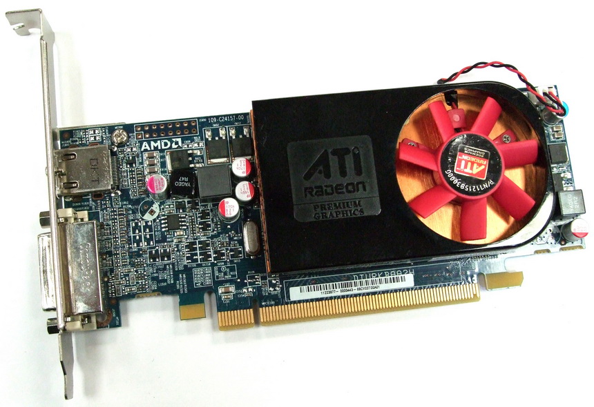 638406-001 | HP Radeon HD6570 PCI-Express x16 2GB DDR3 128Bit HDMI/DVI Video Graphics Card