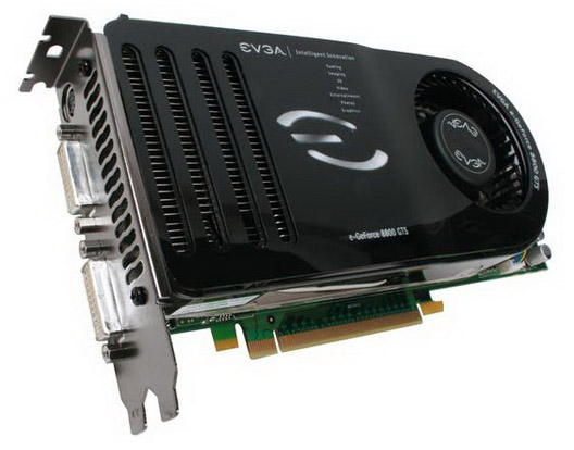 640-P2-N824-AR | EVGA GeForce 8800 GTS 640MB 320-Bit GDDR3 PCI Express x16 HDCP Ready/ SLI Sup-Port Video Graphics Card