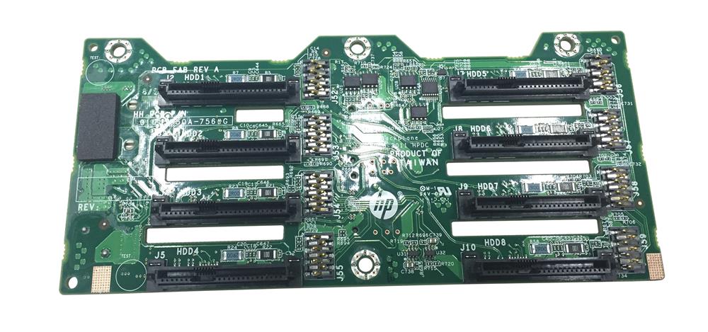 643705-001 | HP 8-Bay SFF 2.5-inch Hard Drive Backplane Board for ProLiant DL380p G8 Server