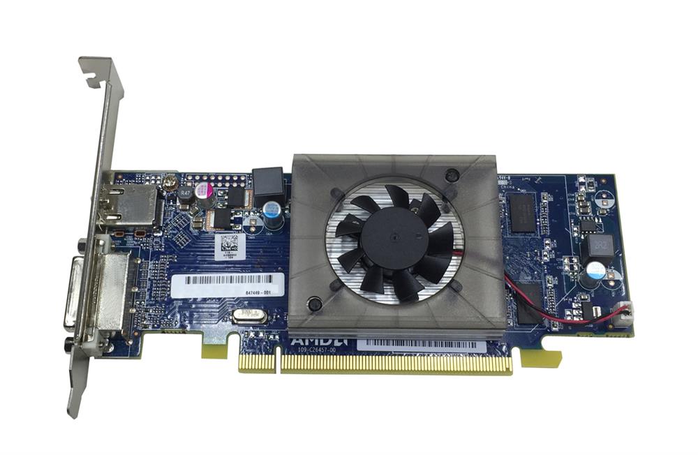 647449-001 | HP ATI Radeon HD 6450 512MB GDDR3 64-Bit PCI Express 2.0 x16 Video Graphics Card