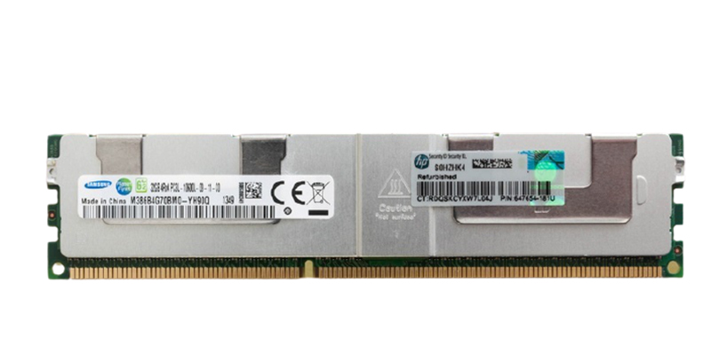 647885-B21 | HP 32GB (1X32GB) 1333MHz PC3-10600 CL9 ECC Quad Rank 1.35V DDR3 SDRAM Load-Reduced 240-Pin LRDIMM Memory for ProLiant Server G8