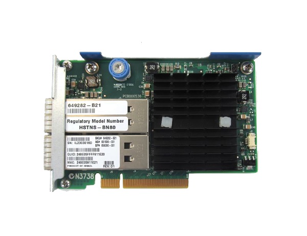 649282-B21 | HP InfinBand FDR/EN 544FLR QSFP 10/40GB HCA