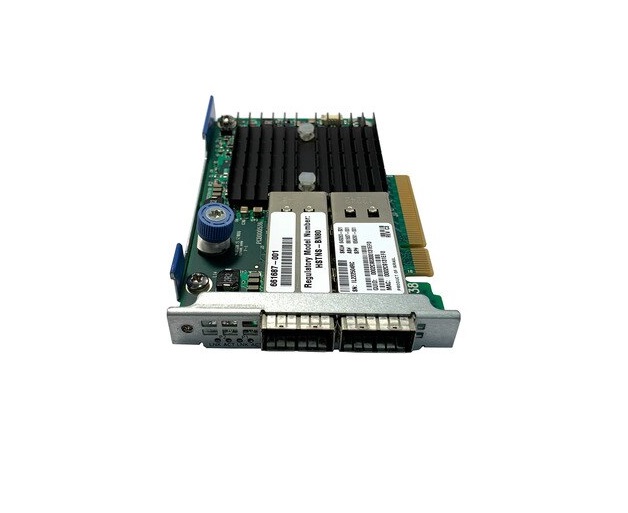656091-001 | HP Infiniband QDR 544FLR-QSF 10GB Ethernet Dual Port Adapter