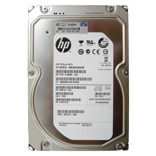 662624-003 | HP 3TB 7200RPM SATA 6 Gbps 3.5 64MB Cache Hard Drive