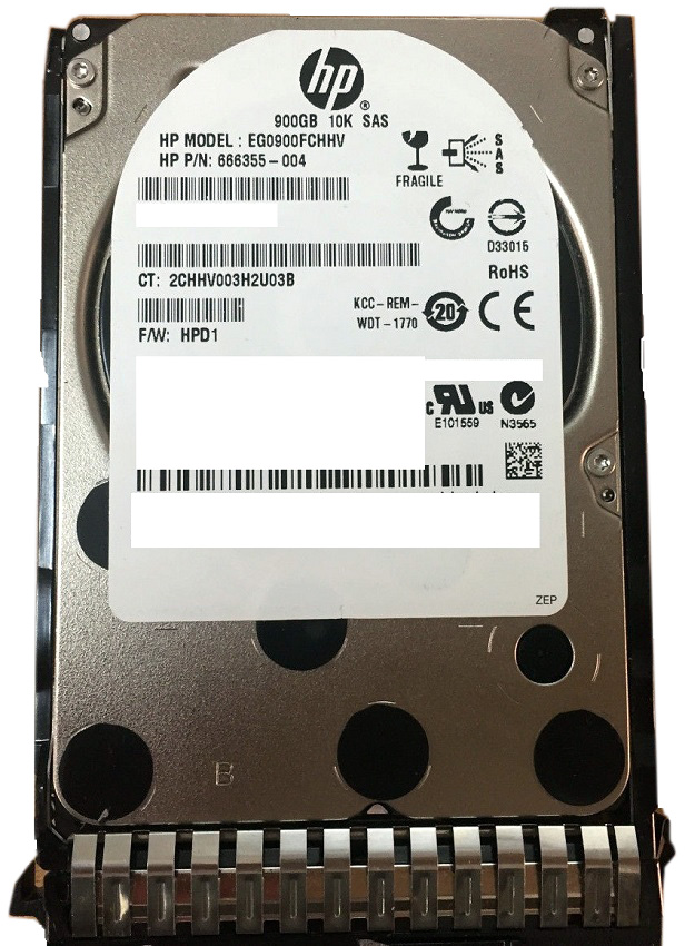666355-004 | HPE 900GB 10000RPM SAS 6Gb/s 2.5-inch SFF SC Hard Drive