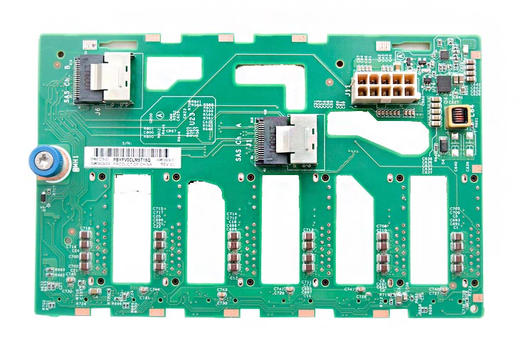 667278-001 | HP 6-Bay LFF Hot-Pluggable Hard Drive Backplane Board for ProLiant ML350e Server