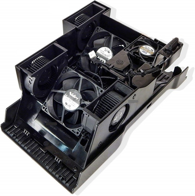 684574-001 | HP CPU Cooling Fans and Plastic Housing Assembly for WorkStation Z820 / Z840
