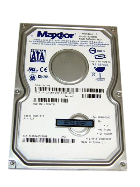 6L080M0 | Maxtor 80GB 7200RPM SATA 3.5-inch Hard Drive