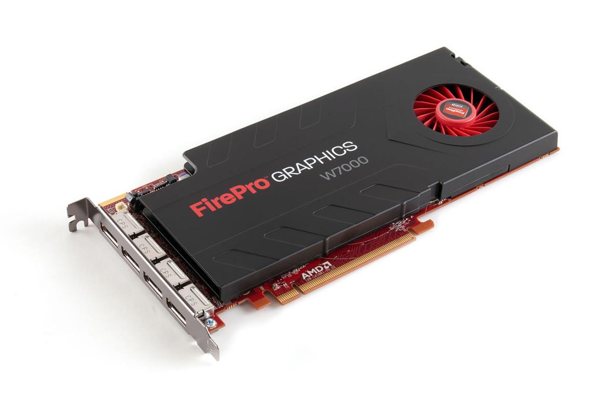 703482-001 | HP FirePro W7000 PCI-Express x16 4GB GDDR5 Memory 4 x DisplayPort Video Graphics Card