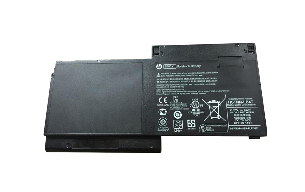 717378-001 | HP SB03XL 3-Cell Li-ion Notebook Battery for EliteBook 820 G1 Tablet PCs