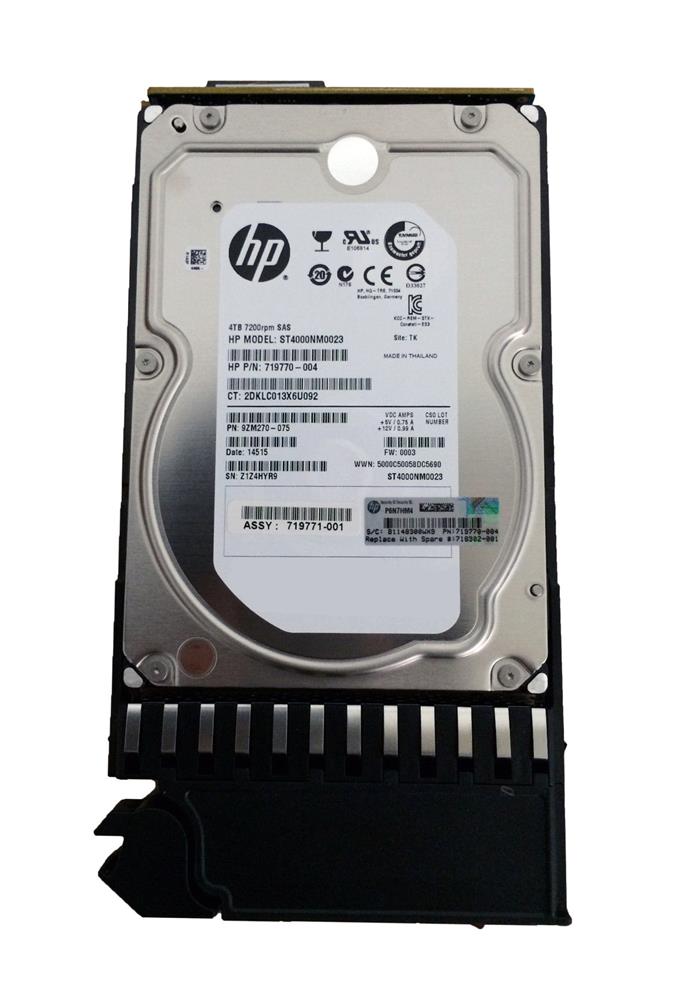 718302-001 | HP 4TB 7200RPM SAS Gbps 3.5 128MB Cache Hot Swap Hard Drive