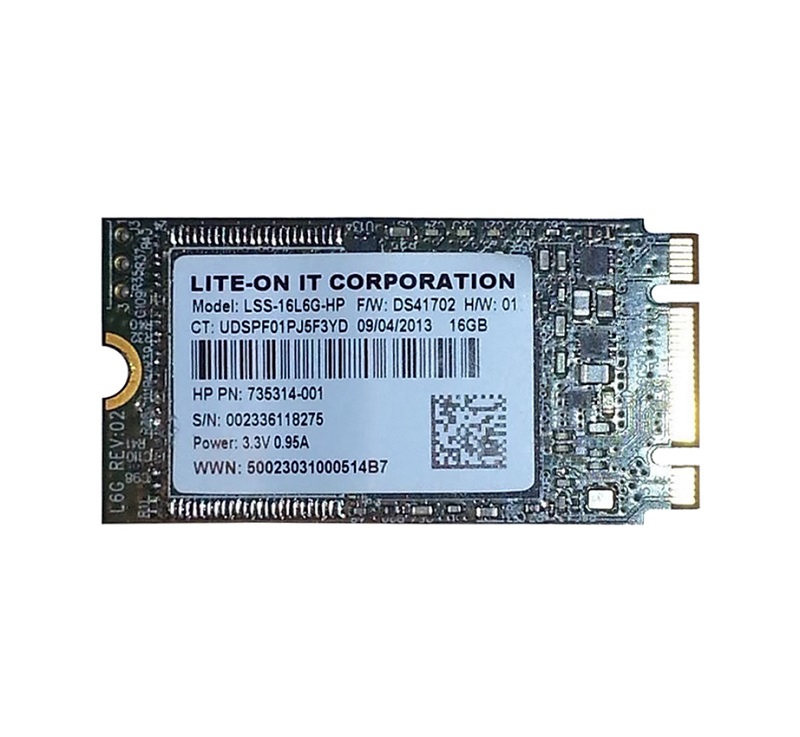 735314-001 | HP 16GB SATA 6Gbps M.2 2242 D2 Solid State Drive