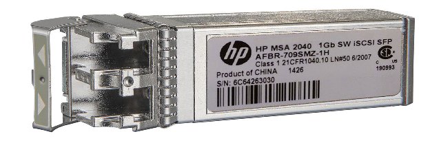 738369-001 | HP 1GB Shortwave iSCSI SFP+ Single Pack Transceiver for MSA 2040 Storage
