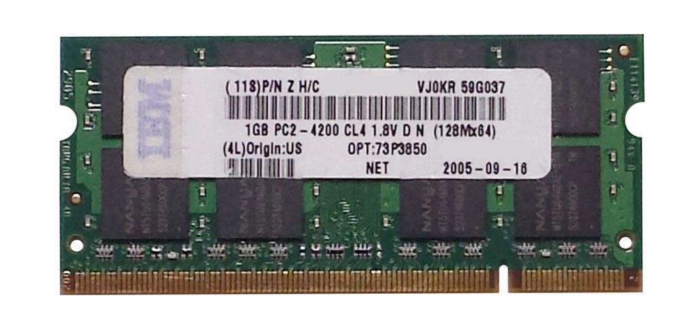 73P3850 | IBM 16GB DDR2 SoDimm Non ECC PC2-4200 533Mhz Memory