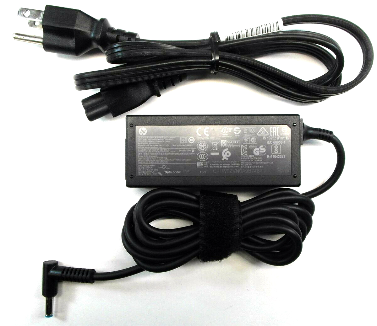740015-002 | HP 45-Watts AC Adapter with Power Cable for ChromeBook 14
