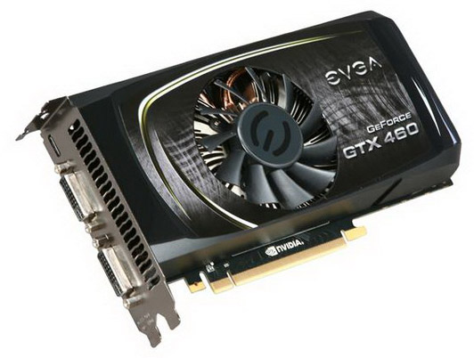768-P3-1360-TR | EVGA GeForce GTX 460 768MB 192-Bit GDDR5 PCI Express 2 x16 Dual DVI/ mini HDMI Video Graphics Card