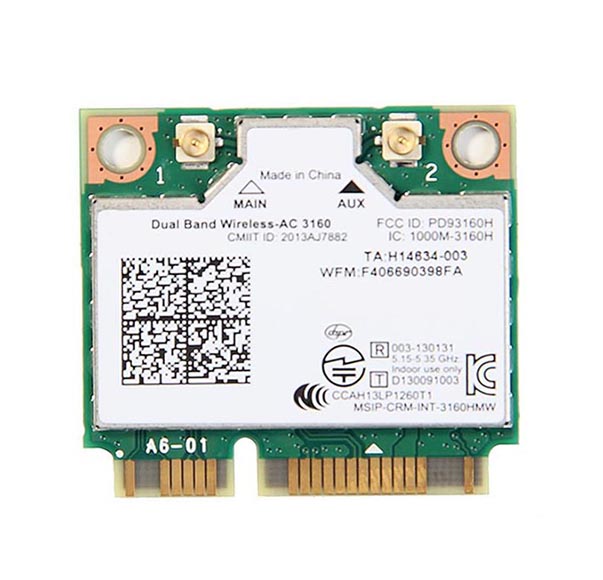 792204-001 | HP RTL8723BE 1x1 Bluetooth + WIFI Adapter for ProBook 455 G3 Notebook PC