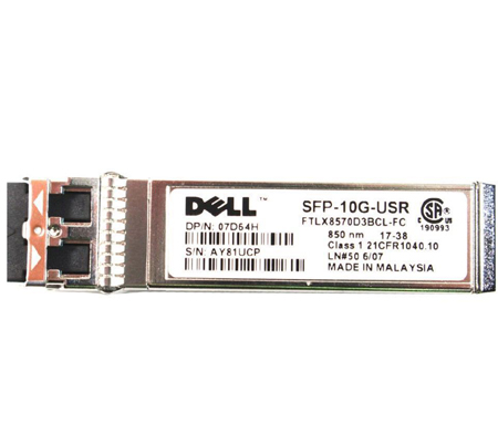 7D64H | Dell 10GFC MMF VCSEL 850NM LC SFP+ Transceiver