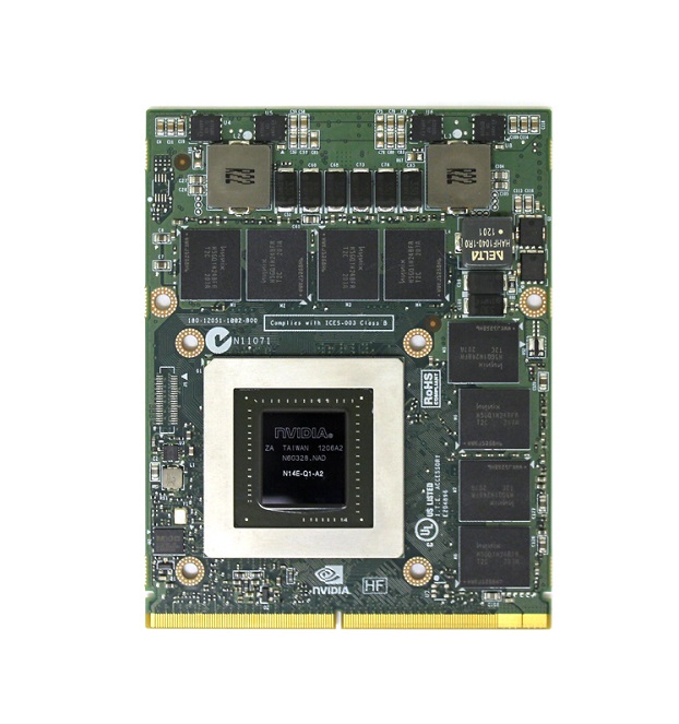 7RPRH | Dell nVidia Quadro K3000M 2GB GDDR5 256-bit MXM Mobile Graphics Card