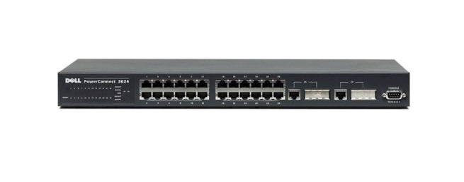 7X722 | Dell PowerConnect 3024 24-Ports Gigabit Ethernet Switch