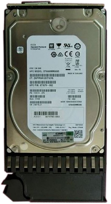 807581-001 | HPE MSA 6TB 7200RPM SAS 12Gb/s LFF 3.5-inch Midline Hard Drive with Tray for Modular Smart Array 1040 Dual Controller LFF Storage