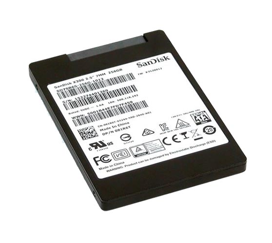 81R6T | Dell / SanDisk X300 256GB SATA 2.5-inch Solid State Drive